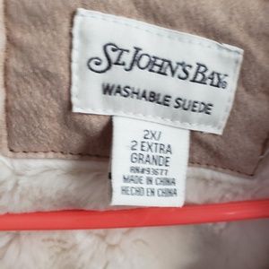 Washable suede winter coat